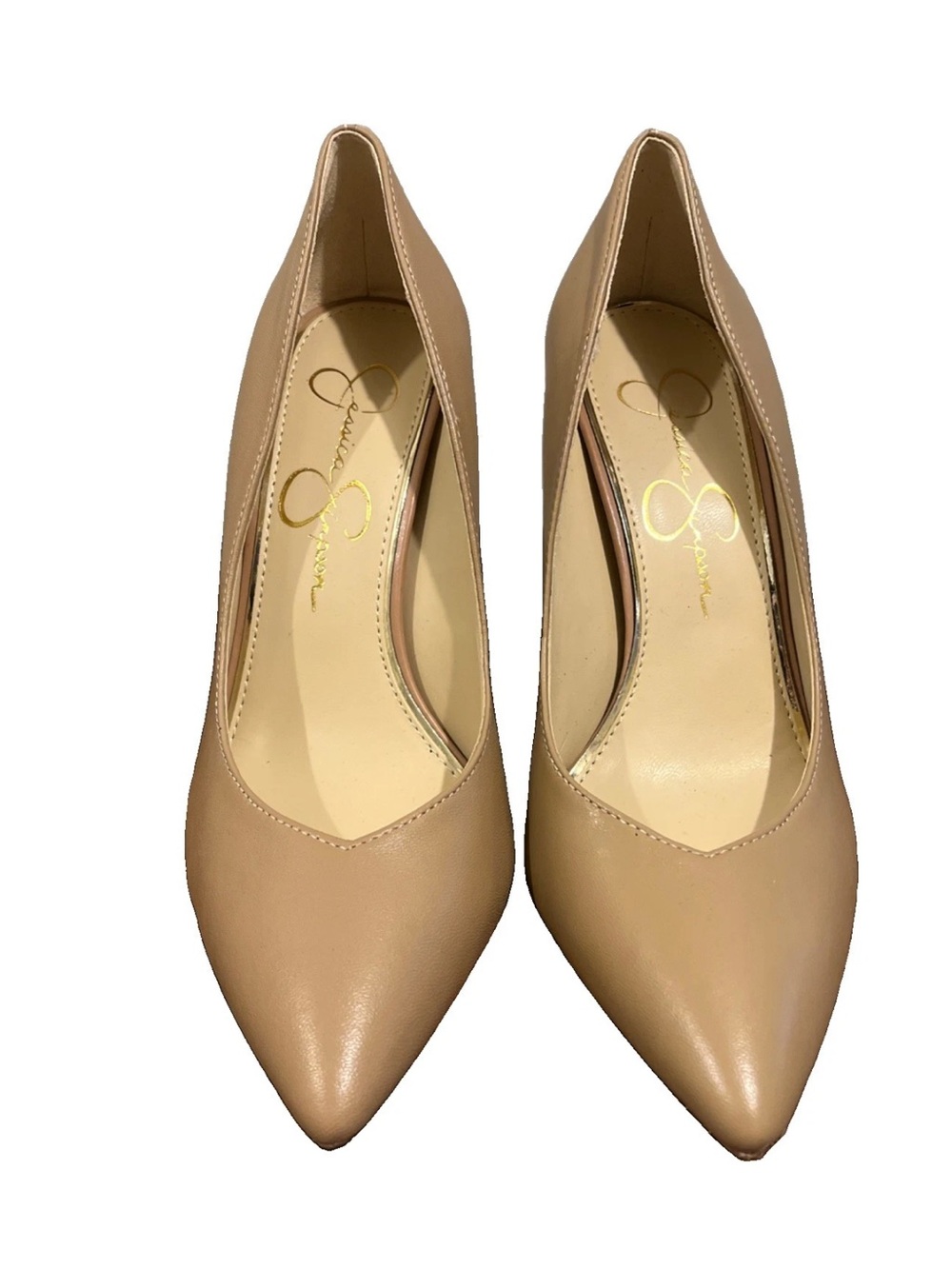 NWOB Jessica Simpson Beige Pointed-Toe Pumps Sz 7.5 M